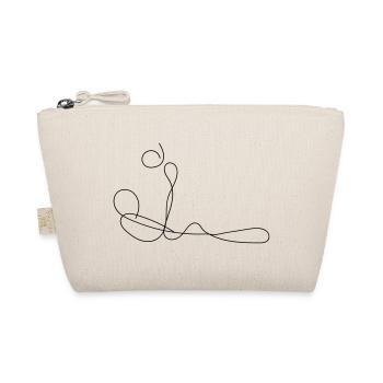Footballer Fine Line Art - Organic Pouch - nature - Front