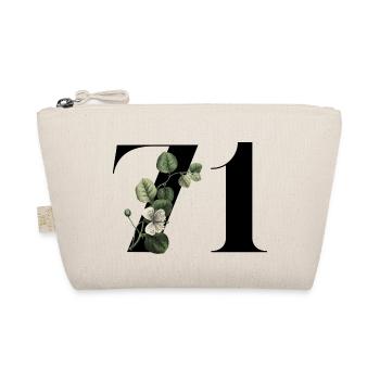 Numéro 71 floral vert - 71e anniversaire floral - Trousse biologique - nature - Devant