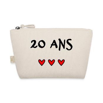 ANNIVERSARY. HAPPY BIRTHDAY. HAPPY BIRTHDAY. - Organic Pouch - nature - Front