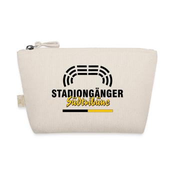 Südtribüne Dortmund Stadiongänger – Fußall Fan - Bio-Täschchen - Natur - Vorne
