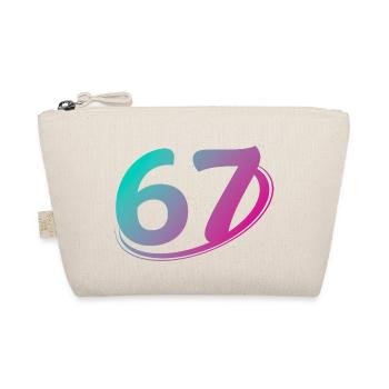 Number 67 multicolor - Organic Pouch - nature - Front