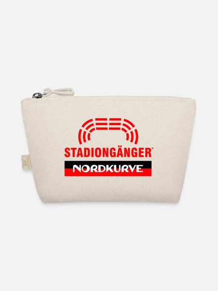 Nordkurve Stadiongänger I Fußball Fan - Bio-Täschchen - Natur - Vorne