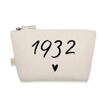1932 Herzgeburtstag - Bio-Täschchen - Natur - Vorne
