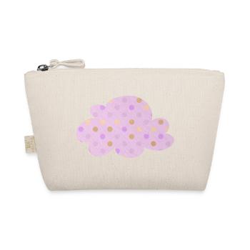 Cloud Dots Dots Nursery Weather Pink Girl - Organic Pouch - nature - Front