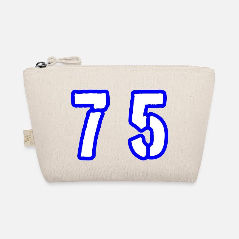 75 Number Symbol Organic Pouch