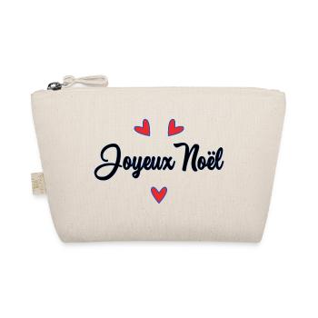 CHRISTMAS. MERRY CHRISTMAS. MERRY CHRISTMAS - Organic Pouch - nature - Front