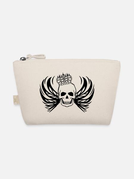 skull king - Bio-Täschchen - Natur - Vorne