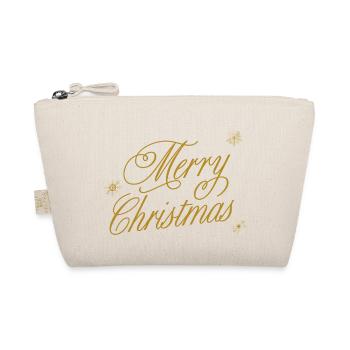 Merry Christmas - Bio-Täschchen - Natur - Vorne