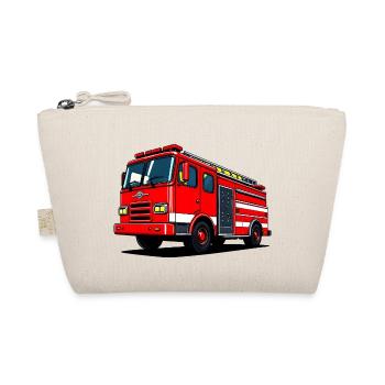 Ready to Roll: Heroic Firetruck in Action - Organic Pouch - nature - Front