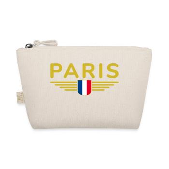 Paris France Tenue T-Shirt Design Cadeau - Trousse biologique - nature - Devant