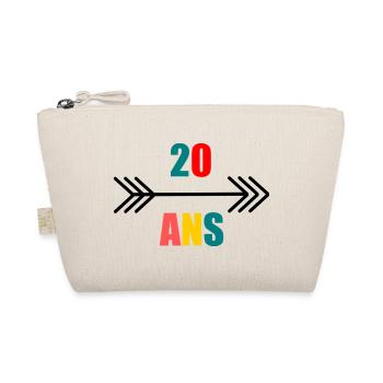 20. 20e ANNIVERSAIRE. ANNIVERSAIRE 20 ANS. 20 ANS. - Trousse biologique - nature - Devant
