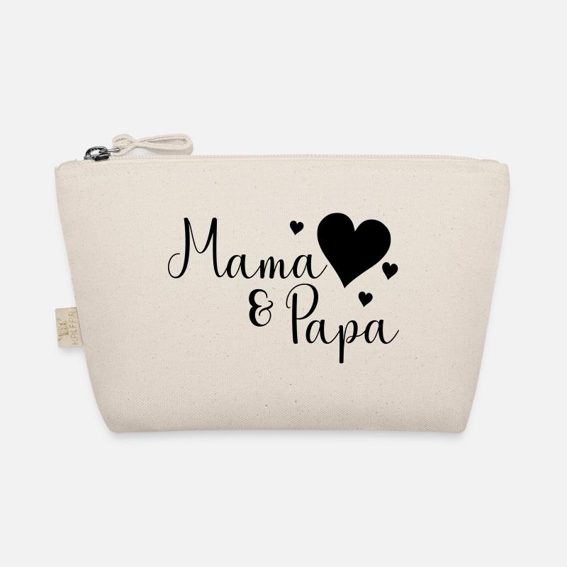 Mama und Papa - Bio-Täschchen - Natur