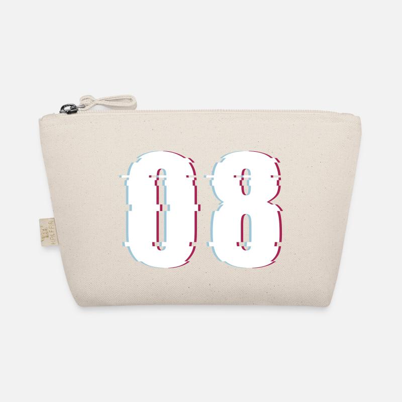 Eight 8 Number 08 Effect Distorted Number Organic Pouch