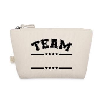 team strich stern - Bio-Täschchen - Natur - Vorne