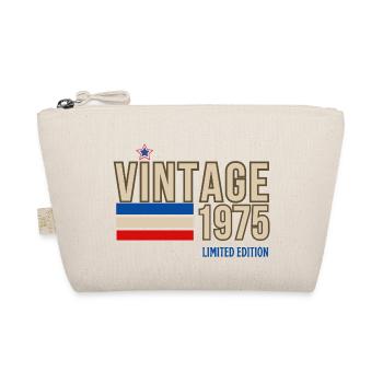 Vintage 1975 limitierte Auflage - Bio-Täschchen - Natur - Vorne