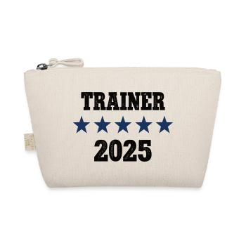 2025 Trainer Beruf Training Arbeit Sport Fußball - Bio-Täschchen - Natur - Vorne