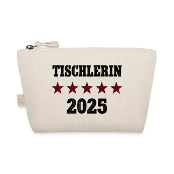 2025 Tischlerin Beruf Abschluß Lehre Bestanden - Bio-Täschchen - Natur - Vorne