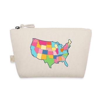 USA Map America States Map Geography Geography - Organic Pouch - nature - Front