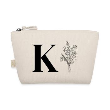Lette k fleurs minimalistes - Trousse biologique - nature - Devant