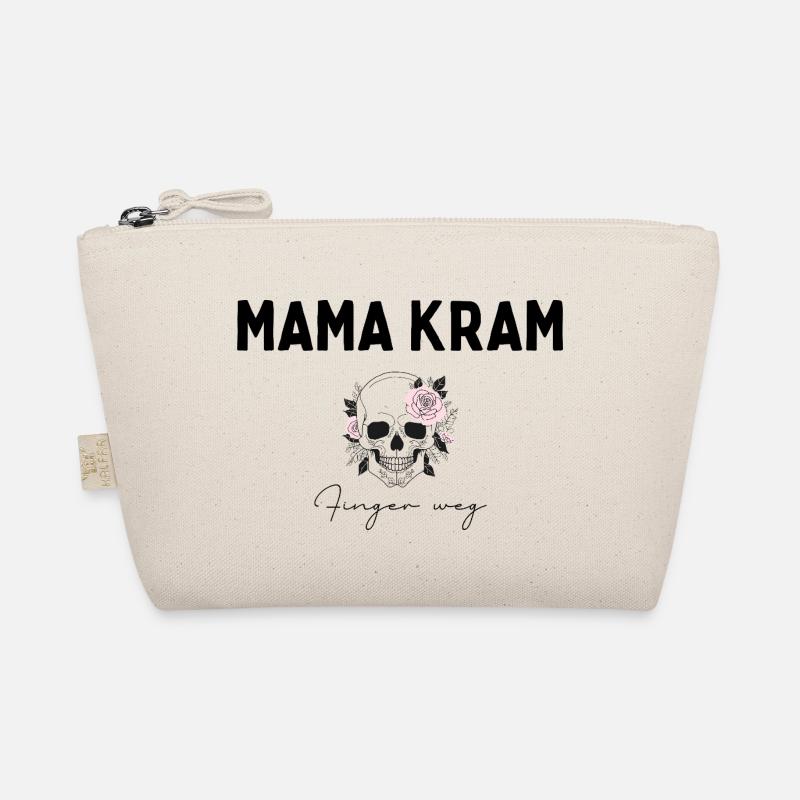 Mama Kram. Finger weg - Lustiges Geschenk - Tasche - Bio-Täschchen - Natur