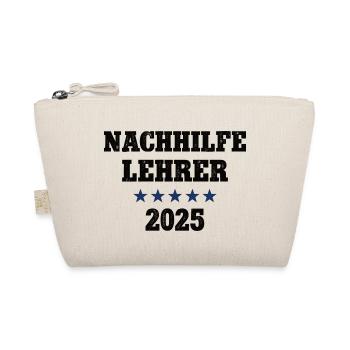 Nachhilfelehrer 2025 Lehrer Schule Nachhilfe - Bio-Täschchen - Natur - Vorne