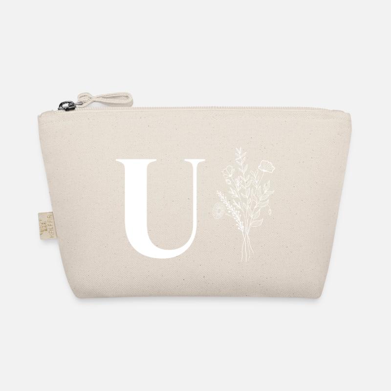 Minimalistische Blumen Bio-Täschchen