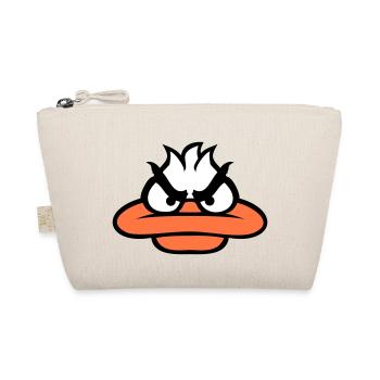 Duck looks funny angry angry mean sour look - Organic Pouch - nature - Front