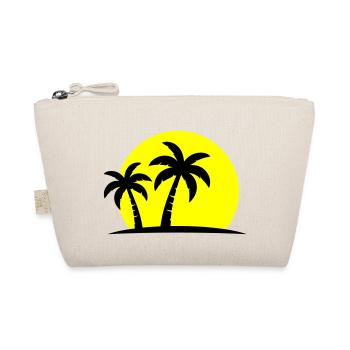 Palm Tree Beach Sunset Holiday - Organic Pouch - nature - Front