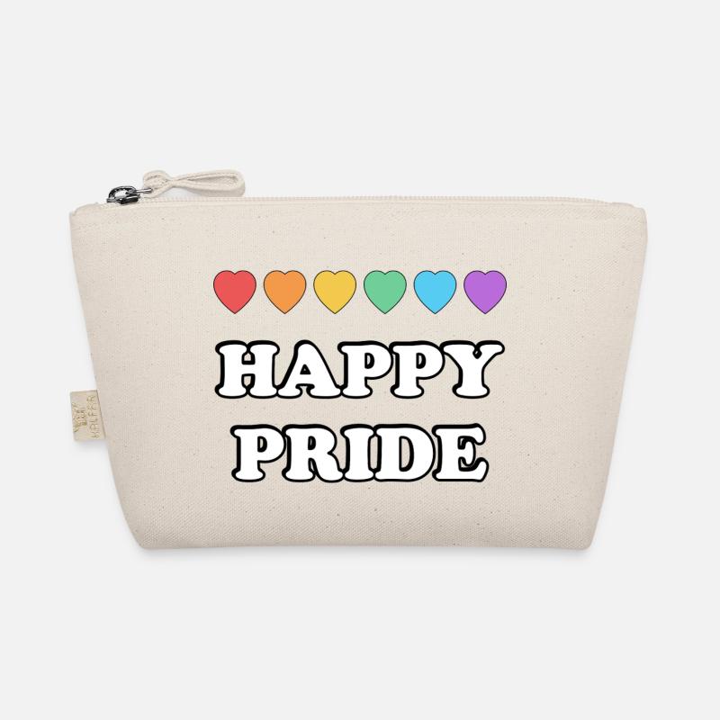 Happy Pride Regenbogenherzen Bio-Täschchen