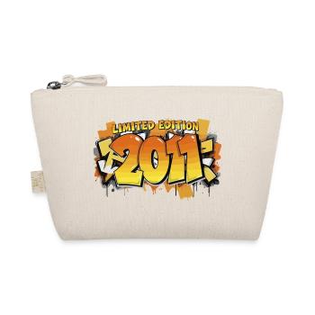 Limited Edition Graffiti-Jahreszahl 2011 - Bio-Täschchen - Natur - Vorne