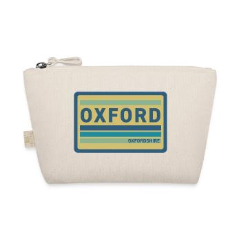 Oxford Style Badge Vintage Patch - Organic Pouch - nature - Front