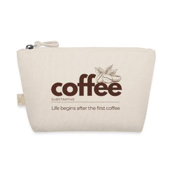Coffee – Life Begins After the First Cup - Bio-Täschchen - Natur - Vorne