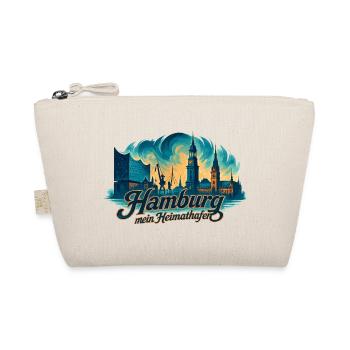 Hamburg My Homeport City Silhouette Gift - Organic Pouch - nature - Front