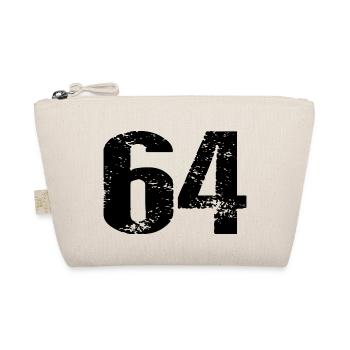 64 Zahl Trikot - Bio-Täschchen - Natur - Vorne