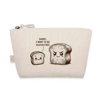 Papa, je veux être sans gluten Pain drôle Humour - Trousse biologique - nature - Devant