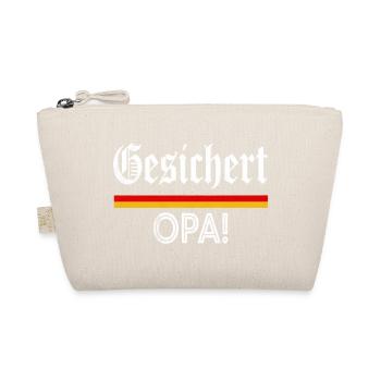Gesichert Opa! Werdender Opa Spruch - Bio-Täschchen - Natur - Vorne
