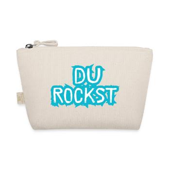 Du Rockst Design Gift Idea - Organic Pouch - nature - Front