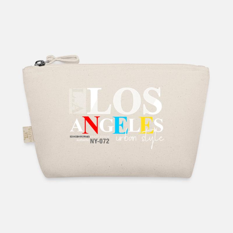 City skyline with colorful text Organic Pouch