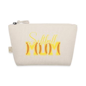 Softball Mom Lettered Logo - Organic Pouch - nature - Front