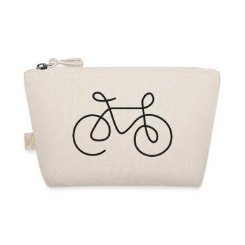 Silhouette de vélo – motif de vélo sportif - Trousse biologique - nature - Devant