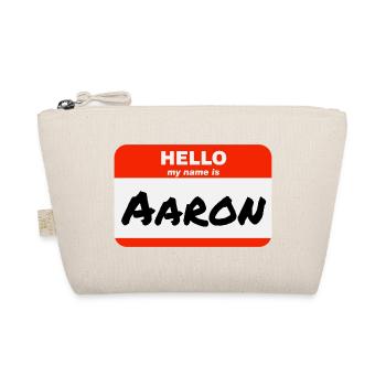 Bonjour, je m’appelle Aaron Étiquette Étiquette Étiquette - Trousse biologique - nature - Devant
