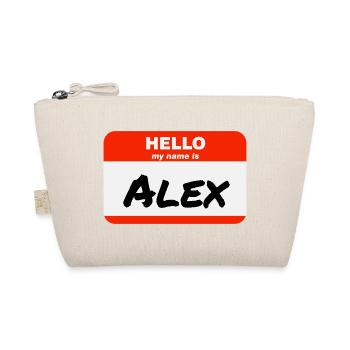 Bonjour, je m’appelle Alex Étiquette Étiquette Étiquette - Trousse biologique - nature - Devant
