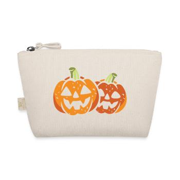 Deux citrouilles drôles d’Halloween - Trousse biologique - nature - Devant