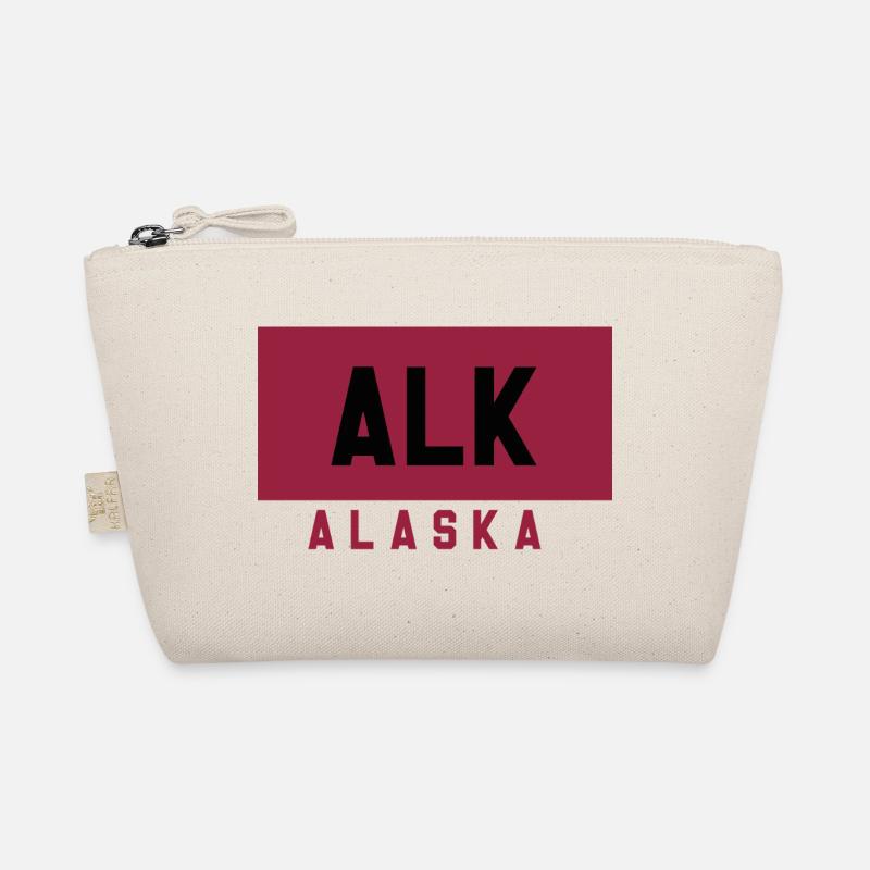 Typographie de l’Alaska en couleur rubis Trousse biologique