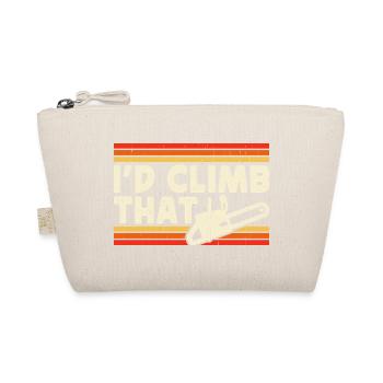 Funny Woodworker Woodworker Gift - Organic Pouch - nature - Front