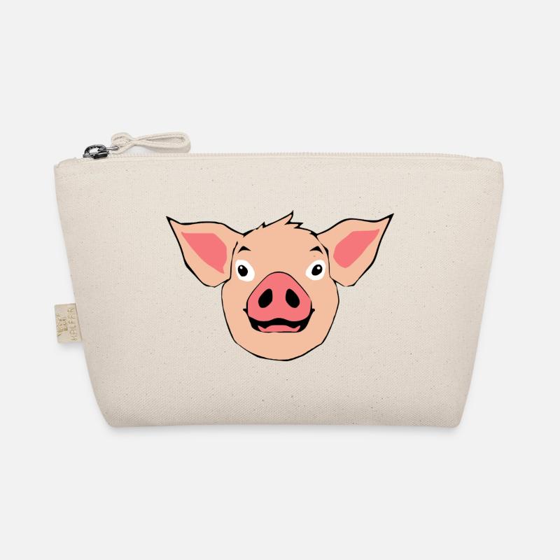 Schwein Schweinekopf T-shirt Geschenk Bio-Täschchen