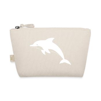 Dolphin Dolphins T-shirt Gift - Organic Pouch - nature - Front