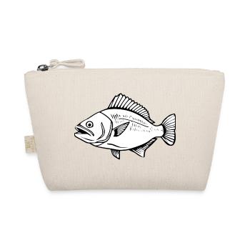 Fish Angler T-shirt Gift Angler - Organic Pouch - nature - Front