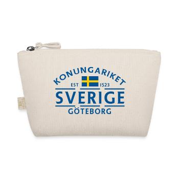 Sweden Gothenburg Flag Emblem Vintage - Organic Pouch - nature - Front