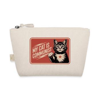 Mon chat est communiste - Drôle de Chat PropagandeT-Shirt - Trousse biologique - nature - Devant